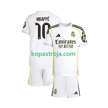 Billiga Fotbollströjor Real Madrid Kylian Mbappé 10 Barn Hemma tröja 2025/26 Kortärmad